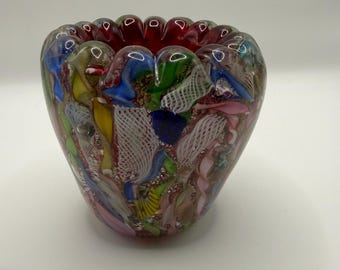 Vintage Glass Vase by Dino Martens for Aureliano Toso