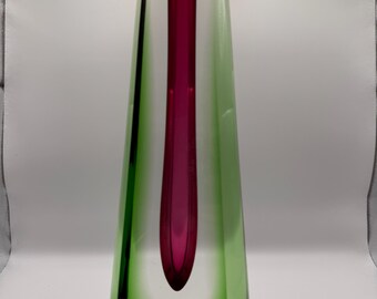 Exbor Czech Art Glass Vase by Pavel Hlava, 1960s