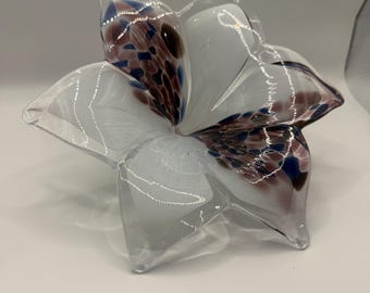 Murano style glass flower