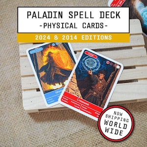 Paladin Spell Cards | Basic Deck | D&D 5e Physical Cards