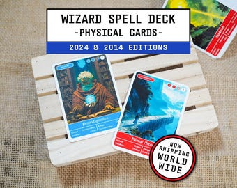 Wizard Spell Cards | Basic Deck | D&D 5e Physical Cards