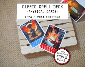 Cleric Spell Cards | Basic Deck | D&D 5e Physical Cards
