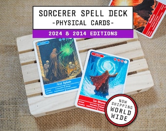 Sorcerer Spell Cards | Basic Deck | D&D 5e Physical Cards