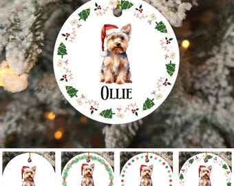 Personalized Dog Christmas Ornament, 110+ Breeds, Pet Holiday Keepsake Decoration