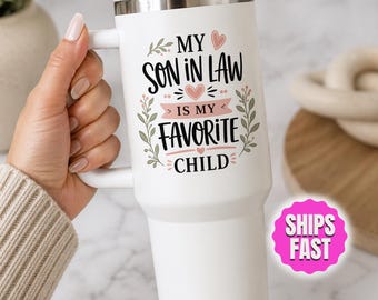 Funny Mother In Law Gift Tumbler 40 oz, Mothers Day Gift for Mom, Son in Law Gift, Mom Birthday Gift, Travel Mug