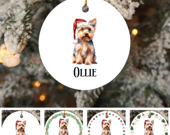 Personalized Dog Christmas Ornament, 110+ Dog Breeds, Custom Pet Holiday Keepsake