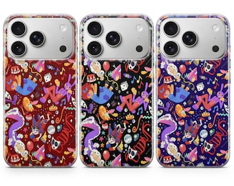 Circus Phone Case Funny Carnival Cover for iPhone 17Pro, 16, 15, 14, 13, 12, Samsung S26, S25, S24, S23, S22, A16, A37, A56, Pixel 10, 9