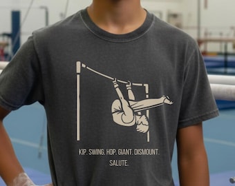 Comfort kleuren jongens gymnastiekshirt, jeugd gymnastiek T-shirt, cadeau voor jongensgymnastiek, gymnastiekteam, kinder gym T-shirt, kerstcadeau voor jongens