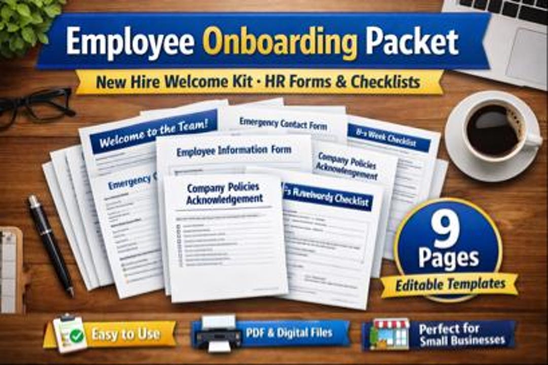 Employee Onboarding Packet L New Hire Welcome Letter L HR Onboarding ...