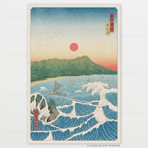 Vintage Hawaiian diamondhead ステンドグラスアート Vintage Diamond Head Hawaii - Etsy