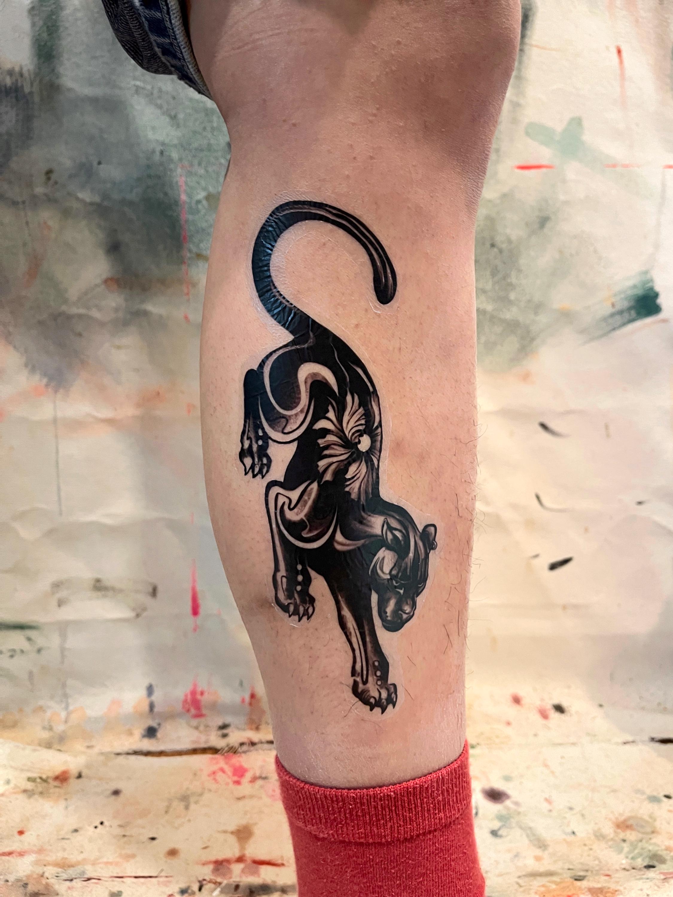 Tatouage Temporaire Modèle Pattes D'animaux Noires - Décalcomanie Body Art - Neuf