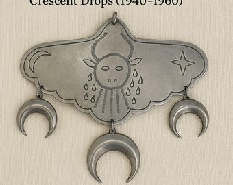 Vintage German Silver Gorget: Hudson Bay Trade, Plains Revival