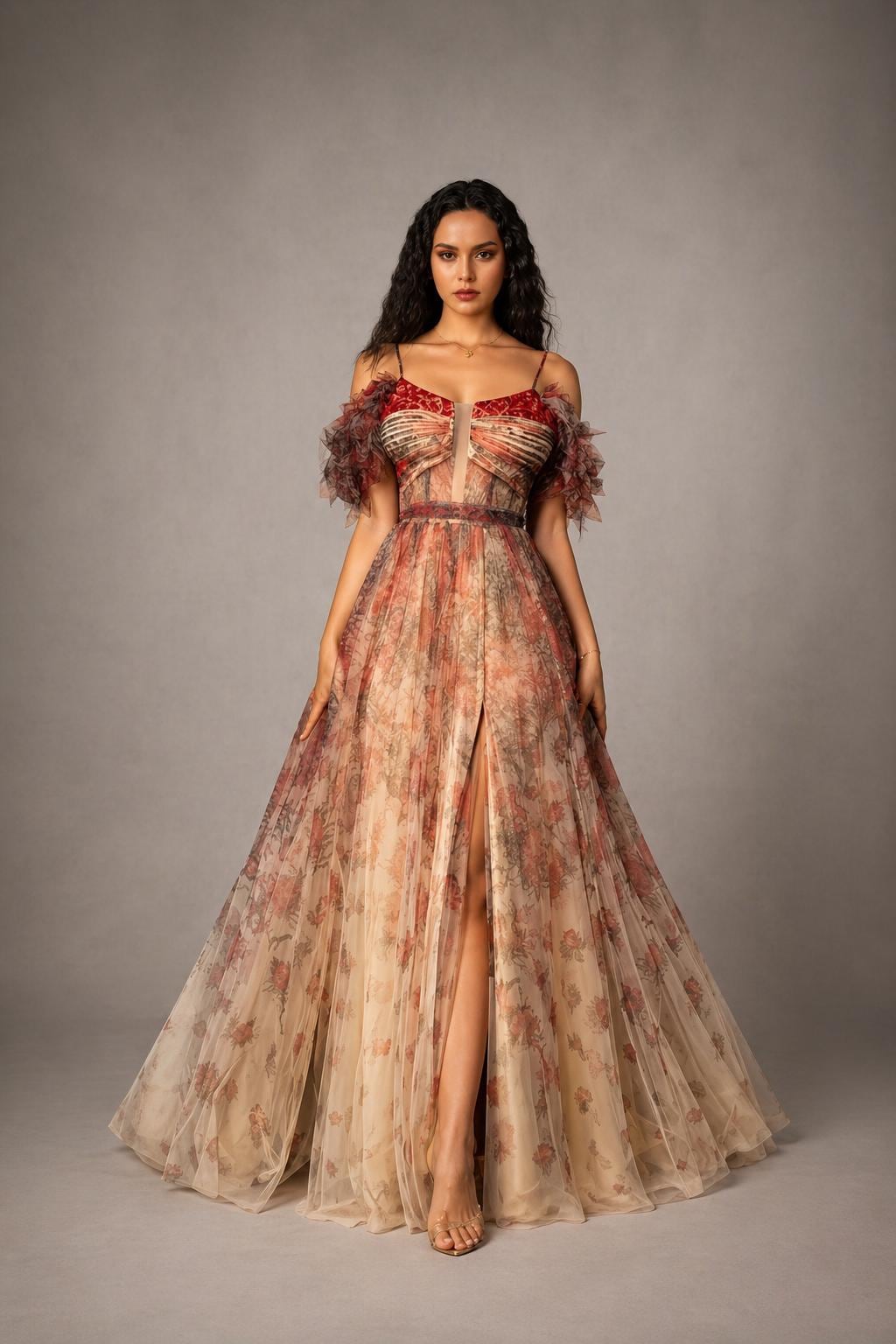 Floral Mermaid Wedding Dress - Etsy