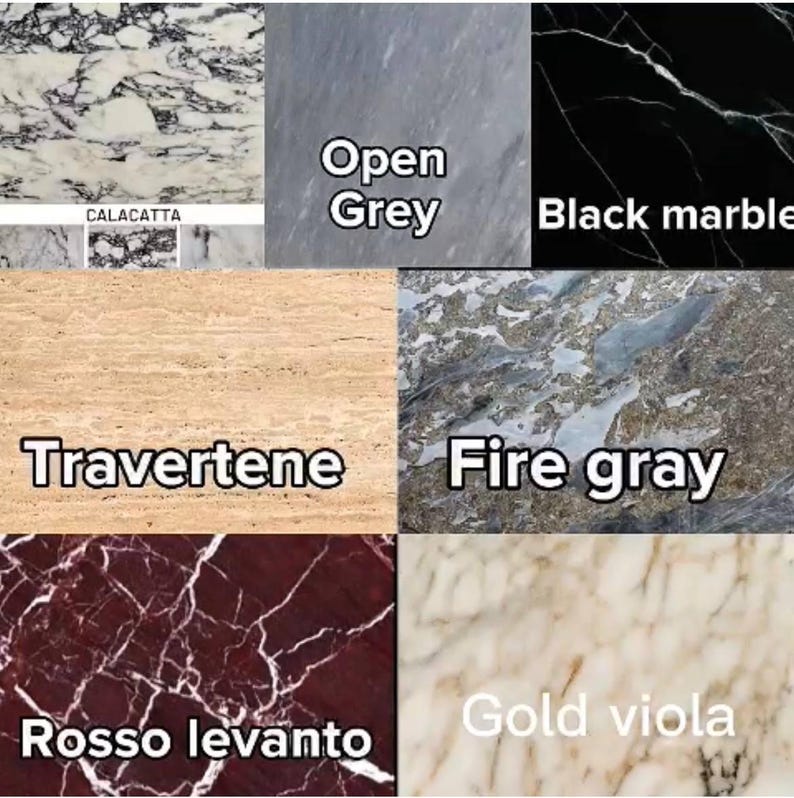 Elegante lavabo de mármol cerezo Elazig: lavabo de piedra natural artesanal para baño o tocador. imagen 12