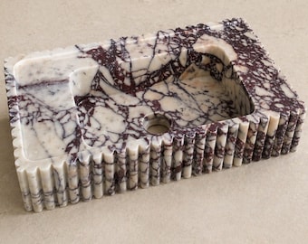 Handmade Calacatta Marble Vessel Sink – Modern Bathroom Basin