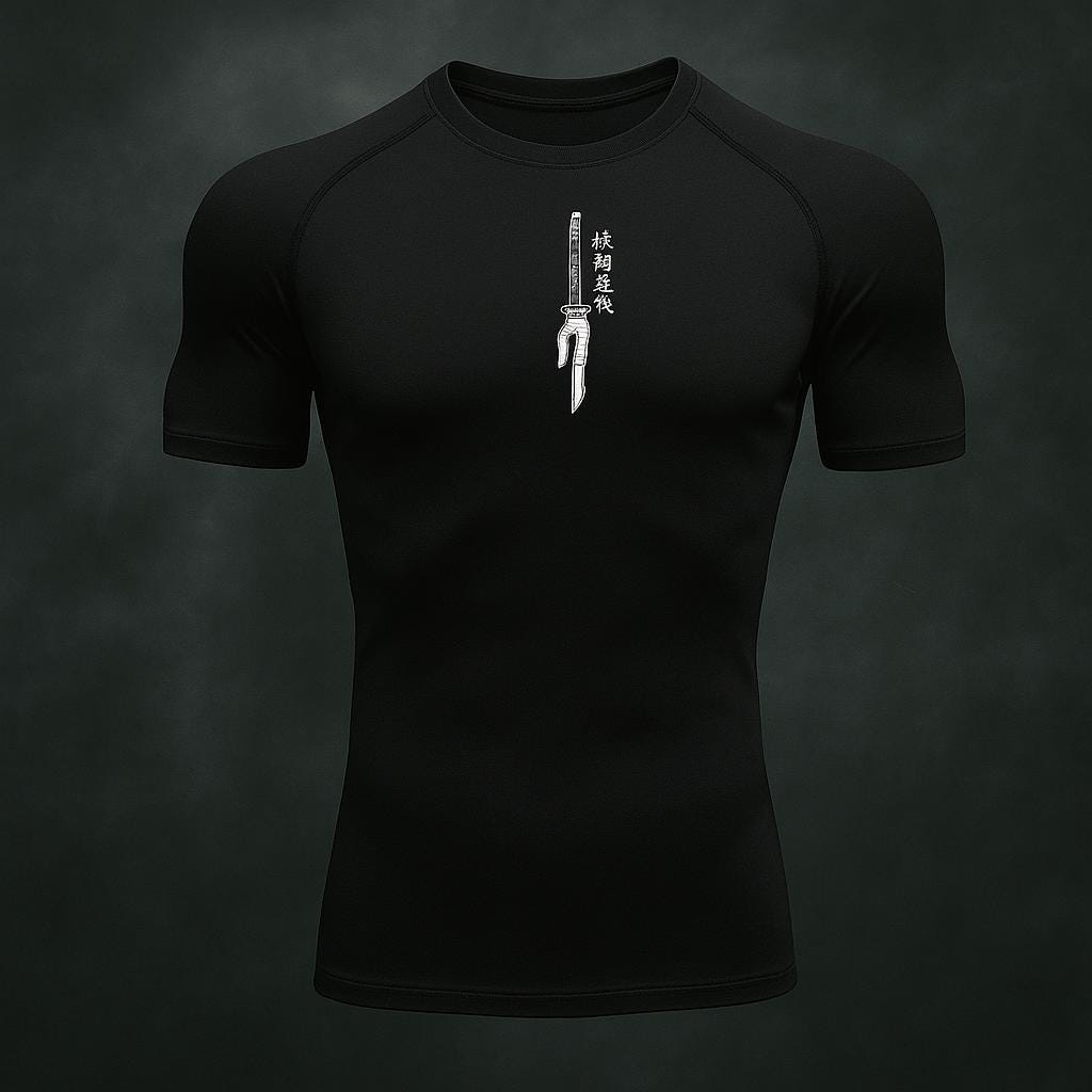 Maglia a compressione uomo maniche corte nera