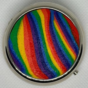 Polymer Clay Pill Box in RAINBOW