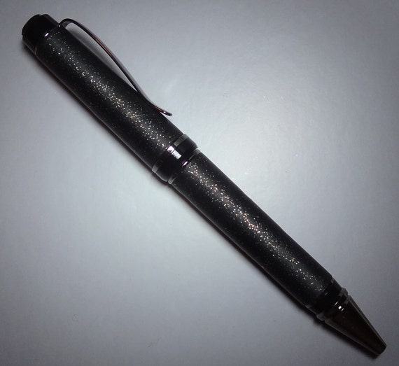 Black Glitter Pen