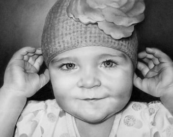 8x10” CUSTOM Portrait, BABY Portrait, Family, Parents, Realistic, Special Moment, Birthday Gift, Family Gift, Christmas Gift