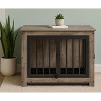 Curated visual reference: Handsome Customized Dog House Crate Reference: Wooden Dog Crate Furniture Dog Cage For Large Dogs Dog