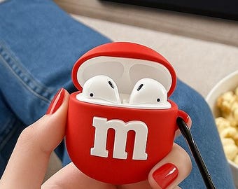 Candy AirPods Case: Silicone Protective Cover with Clip
