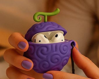 Devil Fruit AirPods Case: Anime Silicone Cover for AirPods 1-4, Pro