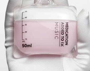 Blood Bag AirPods Case – Liquid Silicone, Funny Music Lover Gift