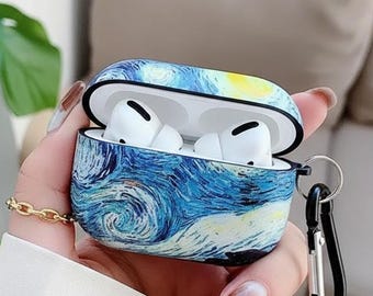 Van Gogh Starry Night AirPods Case – Silicone Protective Shell