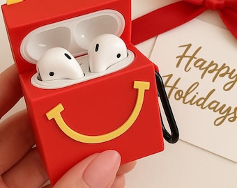 McDonalds AirPods Case: Nostalgic Silicone Cover, Red