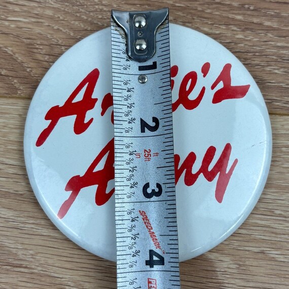 Arnies Army Button Pin Red Script Logo Collectibl… - image 3