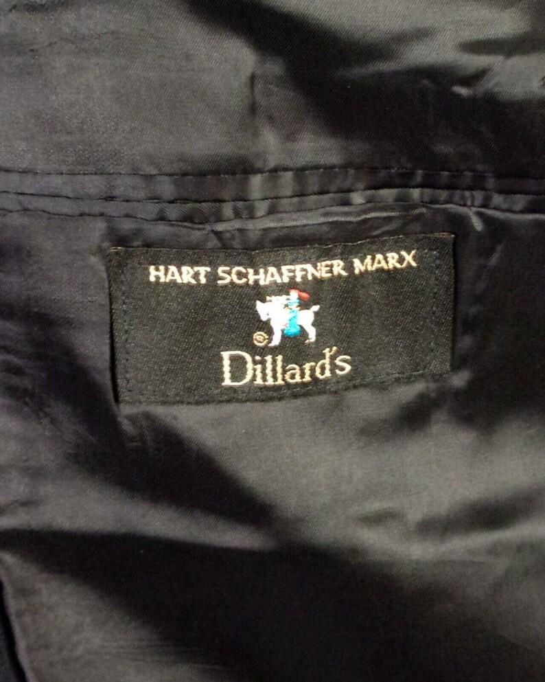 vtg 90s euc Hart Schaffner Marx Solid Charcoal 100/% Wool Gabardine Men/'s 2 Pc Suit 41 L
