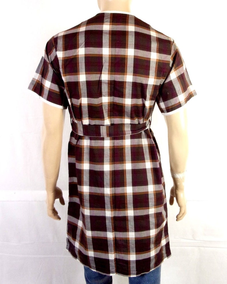 vtg 50s 60s NOS NWOT Penneys Towncraft Galey /& Lord Plaid Belted Robe Pajamas M