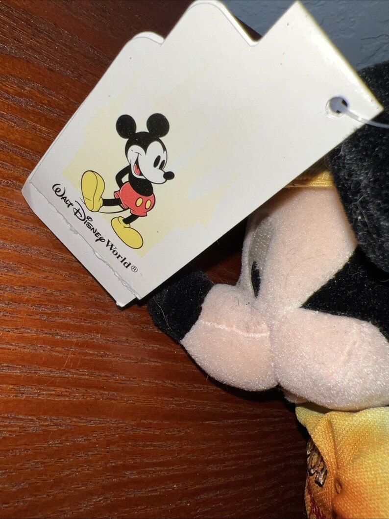 Disneyland 2002 "Ears to You, Mickey" (Mickey Mouse) 8" Plush NWT Bean Bag bild 5