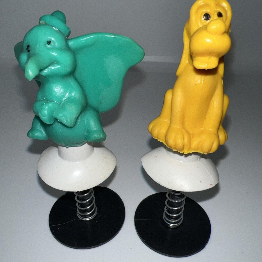Vintage Disney 1950s Dumbo and Pluto Pop-up Spring Suction Toys - Etsy