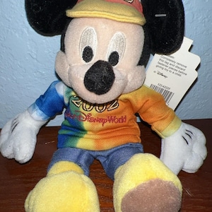 Disneyland 2002 "Ears to You, Mickey" (Mickey Mouse) 8" Plush NWT Bean Bag bild 1
