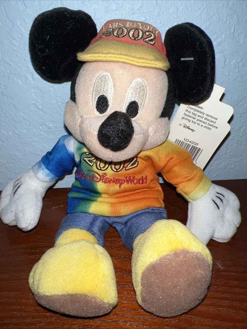 Disneyland 2002 "Ears to You, Mickey" (Mickey Mouse) 8" Plush NWT Bean Bag bild 1