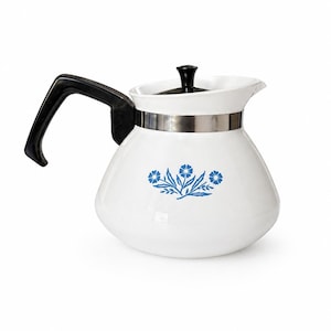 Vintage Corning Ware Blue Cornflower 6 Cup Teapot P-104