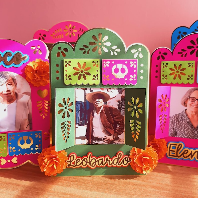 Day of the Dead Photo Frame - Digital File - Two Designs - Etsy