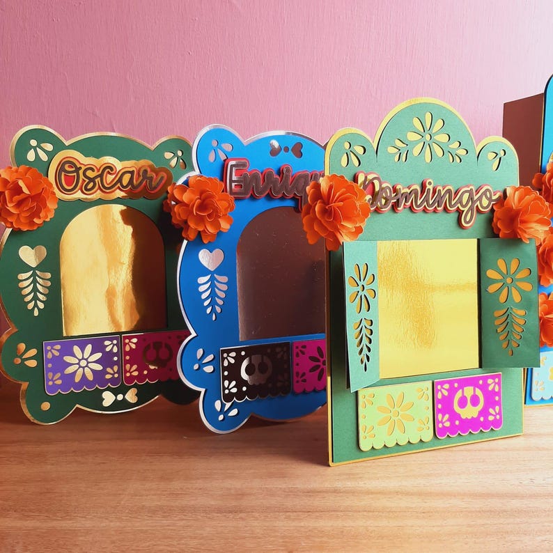 Day of the Dead Photo Frame - Digital File - Two Designs - Etsy