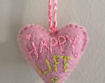 Wool Felt Keychain - Handmade bag Charm Accessory