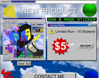 ENA & MASK STICKER