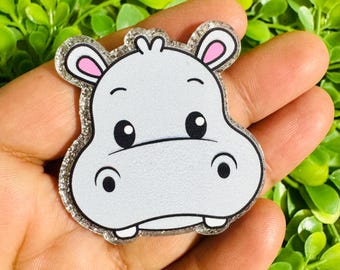 Hipo flatback: Set/2 Hipo Acrylic charm, Animals Flatback, Nature Flatback, Animals Acrylics, Badge Reel Toppers, Glitter planar resin.