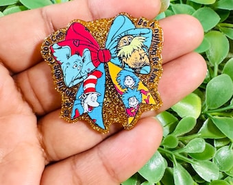 Maestro de espalda plana: Juego/2 dijes acrílicos para maestros, dijes de cosas, adornos para carretes de insignias escolares, resina plana con purpurina, carrete para insignias de maestros, magnético,