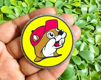 Beaver Charm: Set/2 Acrylic Flatback, Nature Flatback, Badge Reel Toppers, Glitter planar resin, Animals planar resin, Magnetic charm