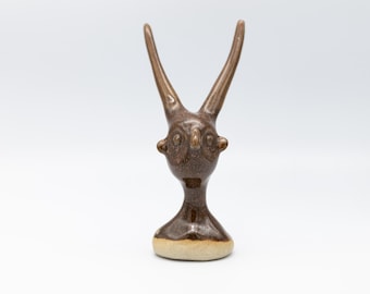 Ceramiczny rogaty stwór // Figurka z klocków i punktów