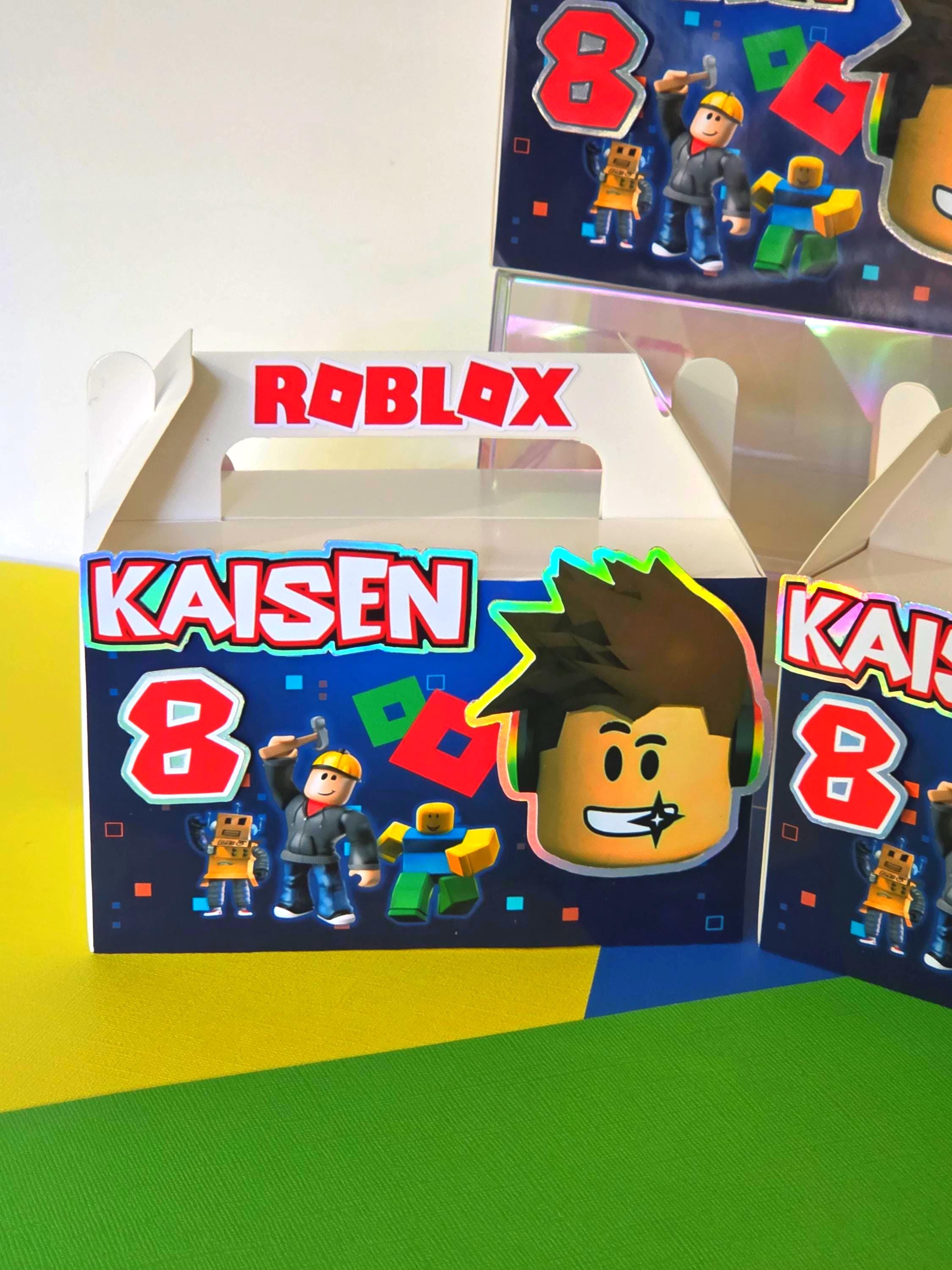 Roblox Box Accessory Personalized Roblox Favor Boxes | Roblox Party Treat Gable Boxes ...