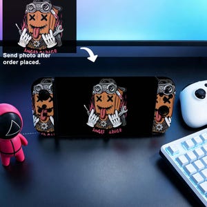 Carcasa de silicona Cool Garage Box Head para interruptor, kit de protección para NS/NS2/OLED/Lite, regalo para gamers con estilo urbano.