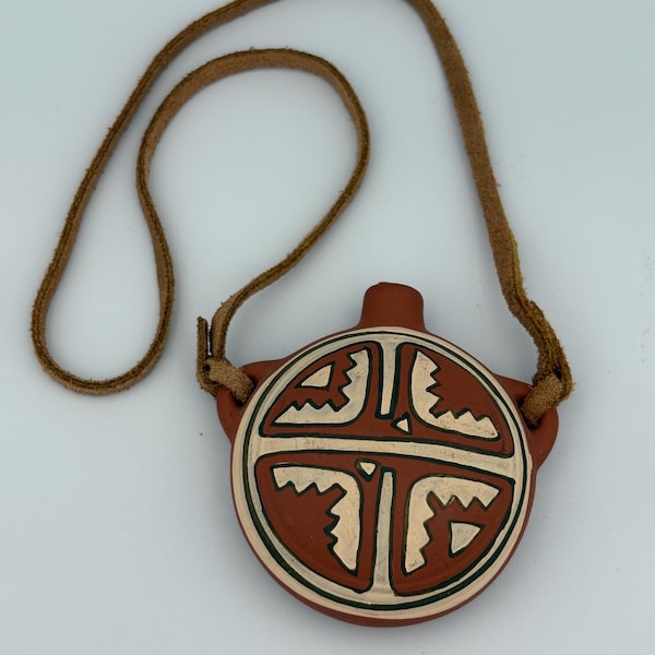 American Girl Doll Clay Canteen Necklace - Southwestern Style Accessory - Kaya Era