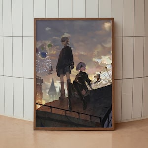 Stampa poster Nier Automata, poster di gioco, decorazioni per videogiochi, poster di videogiochi, regalo di gioco, stampa di videogiochi, copertina di gioco, stampa di gioco
