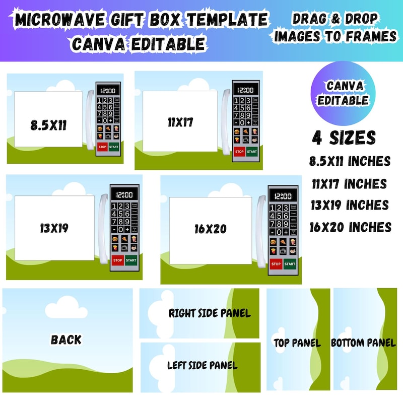 Easter Box Template Svg - Etsy